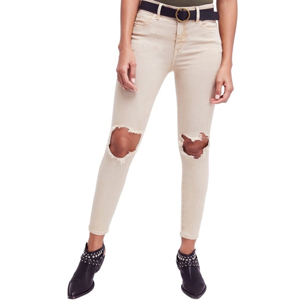Free People Busted Knee Skinny Jean